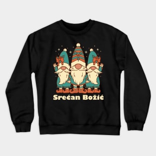 Merry Christmas in Serbian Crewneck Sweatshirt